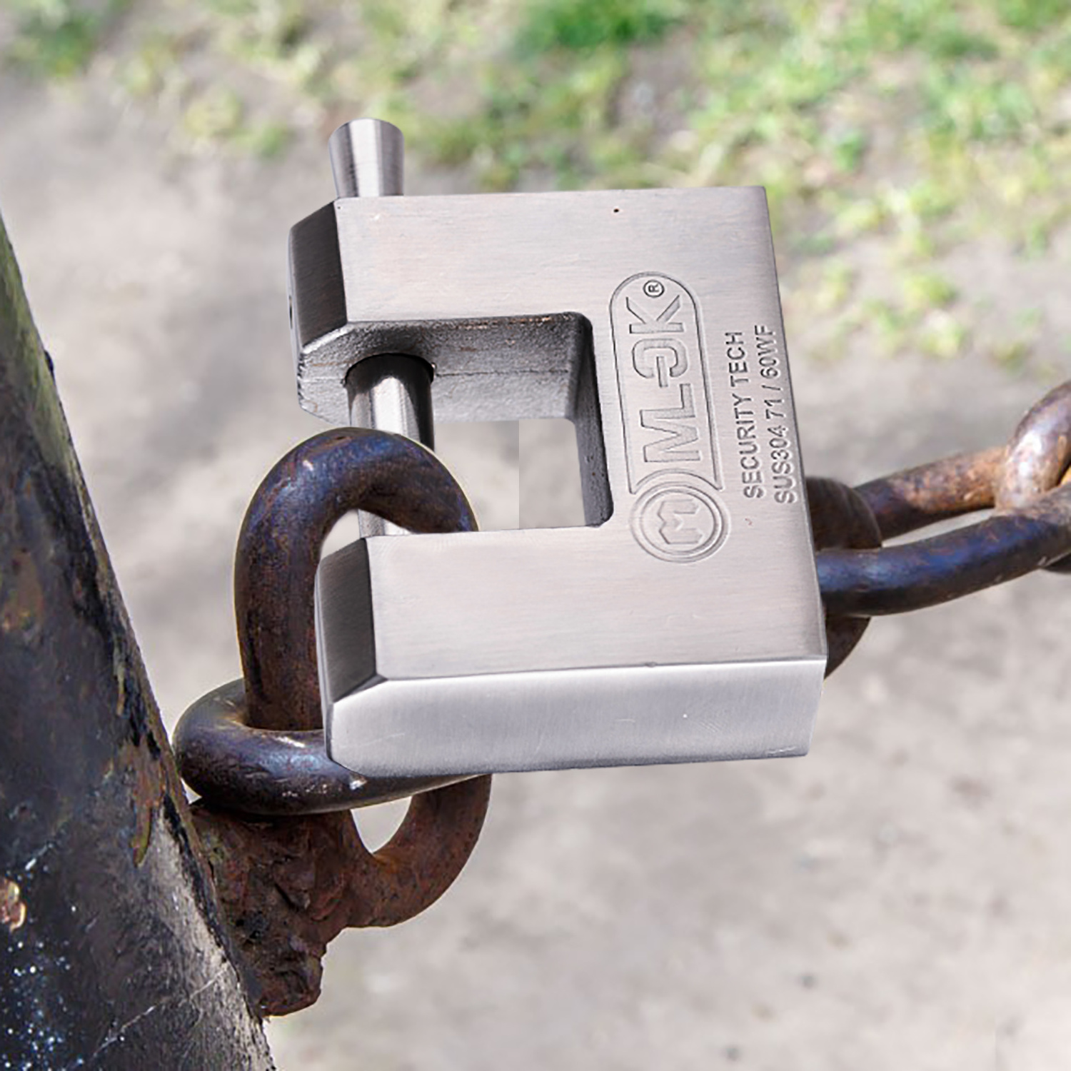 MOK shipping container padlock waterproof padlock for gate best high security rectangle padlock