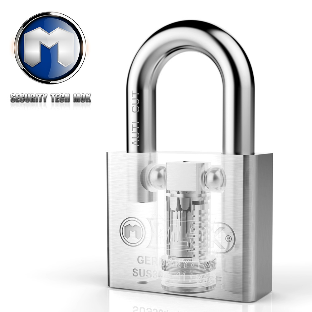 MOK 304 stainless steel padlock strongest padlock high security hook padlock with master key