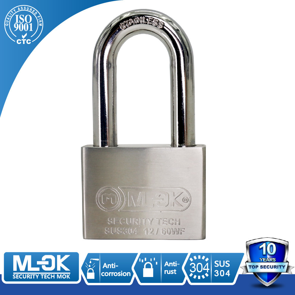 MOK 50mm outdoor container combination heavy duty padlock with long beam