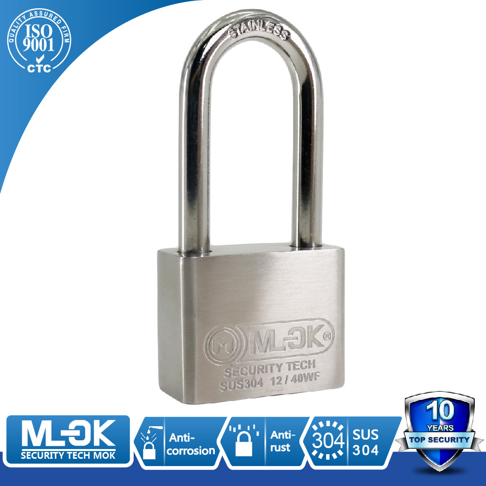 MOK 50mm outdoor container combination heavy duty padlock with long beam