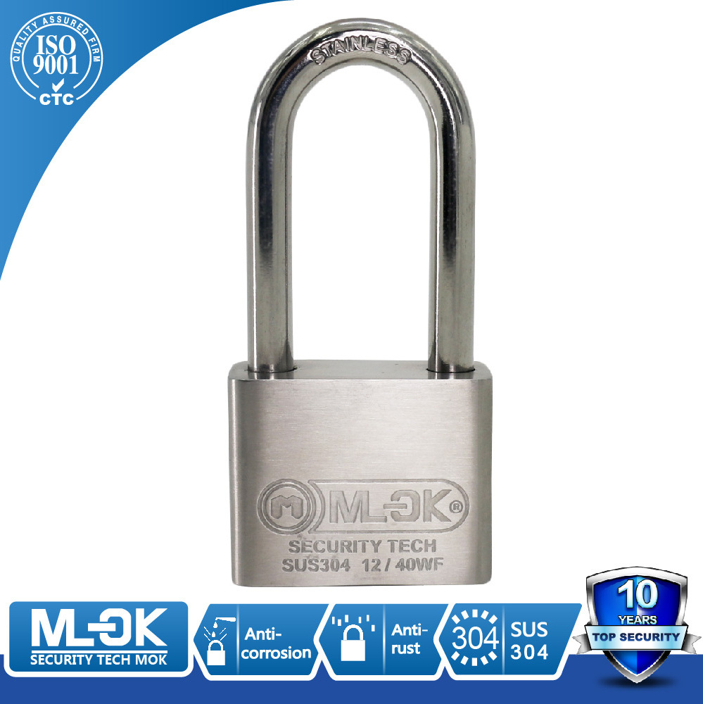 MOK 50mm outdoor container combination heavy duty padlock with long beam