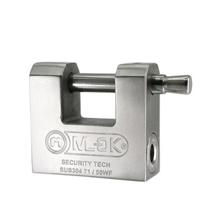 Moklock - Anti-theft 304 stainless steel security heavy duty padlock custom Shutter Padlock