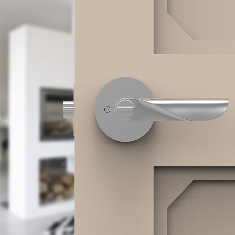 MOK front door lever handle and stainless steel solid pull handle for door lock