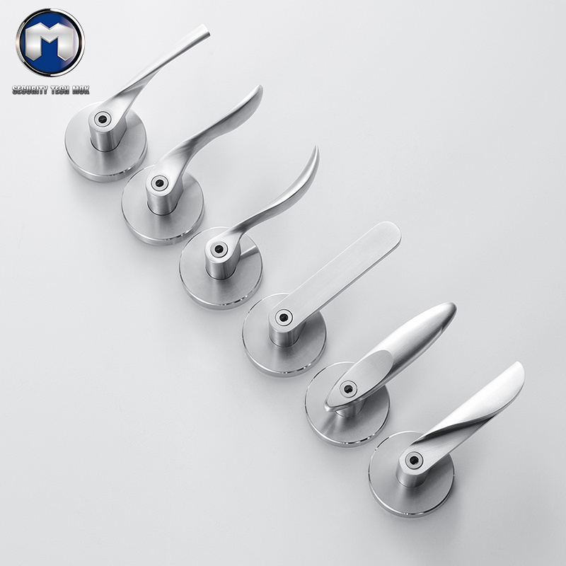 MOK Modern door lever handles used for bathroom bedroom stainless steel anti-theft door lock