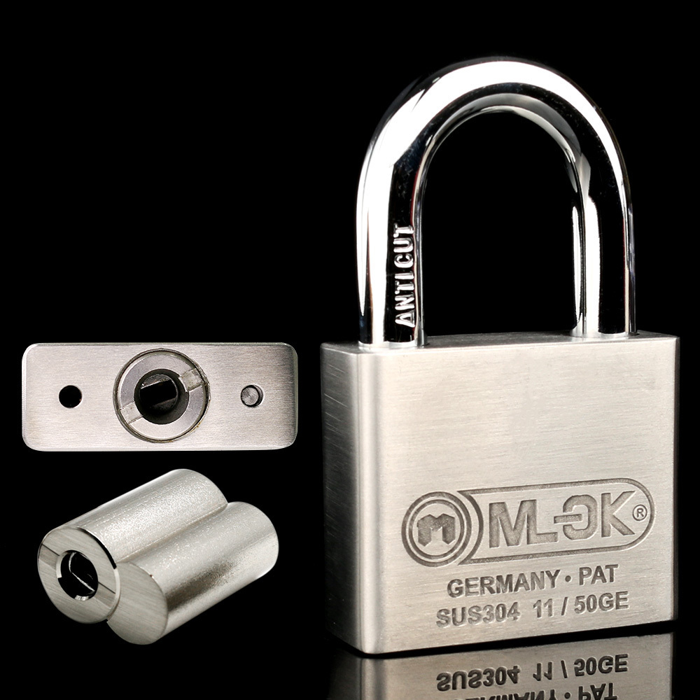 MOK brass Lock cylinder best stainless steel Anti cut small lock weather proof padlocks with key