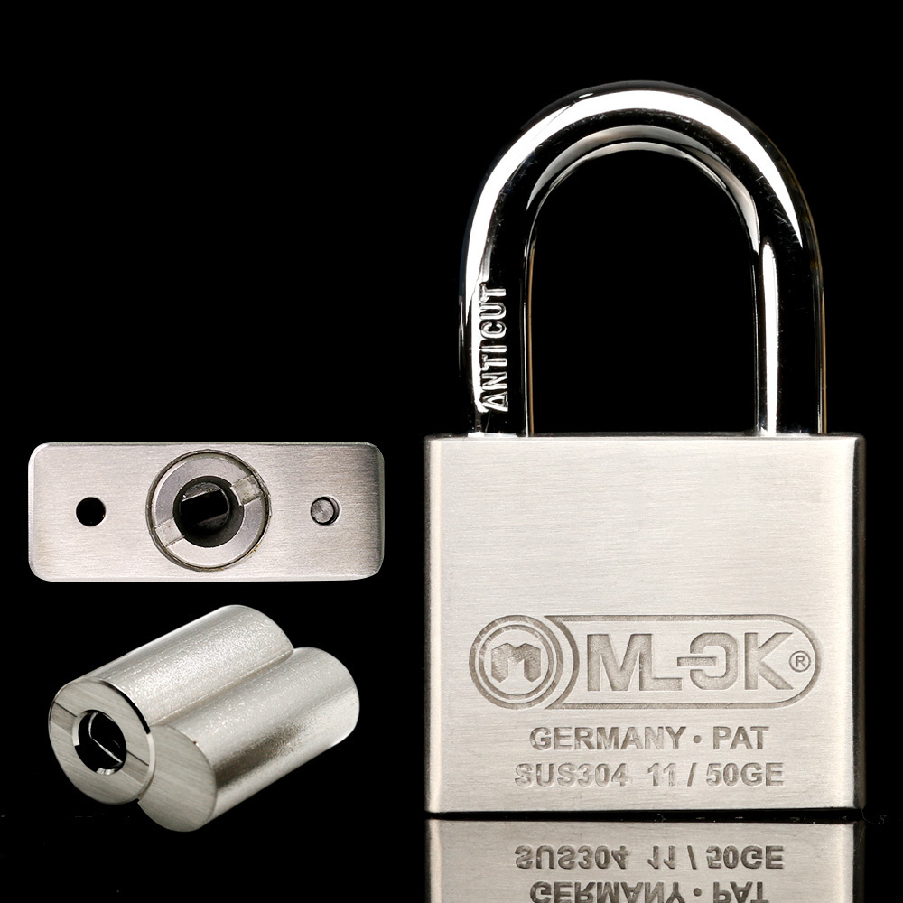 MOK brass Lock cylinder best stainless steel Anti cut small lock weather proof padlocks with key