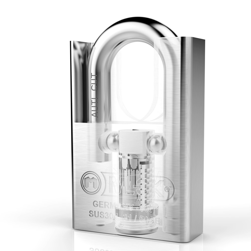 MOK long shackle square locks 304 stainless steel Anti-shear padlocks