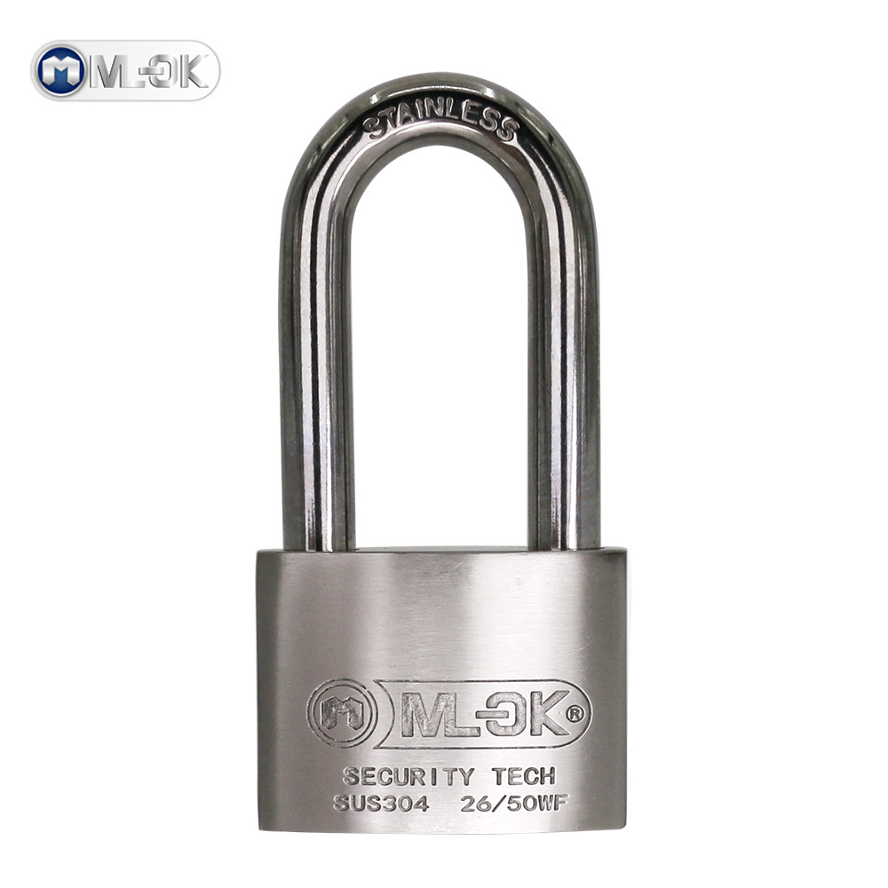 MOK 100%Rust-off Anti Cut Heavy Duty Stainless Steel Blade Lock Cylinder Padlocks With Master Key