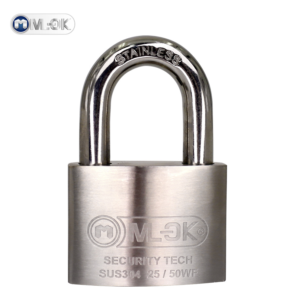 MOK 100%Rust-off Anti Cut Heavy Duty Stainless Steel Blade Lock Cylinder Padlocks With Master Key