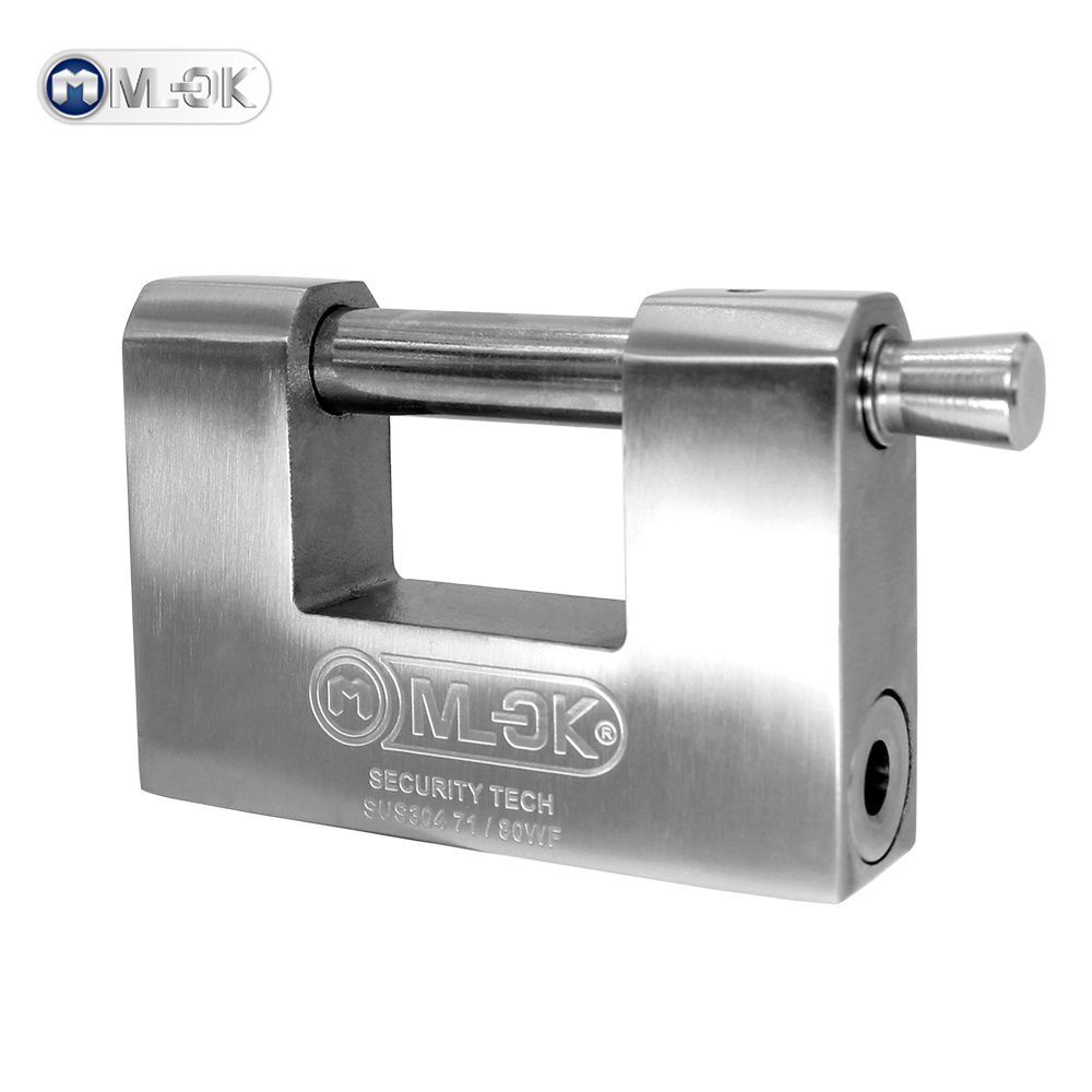 Moklock - MOK 80mm OEM logo padlock stainless steel heavy duty padlock cargo container locks shipping container locks