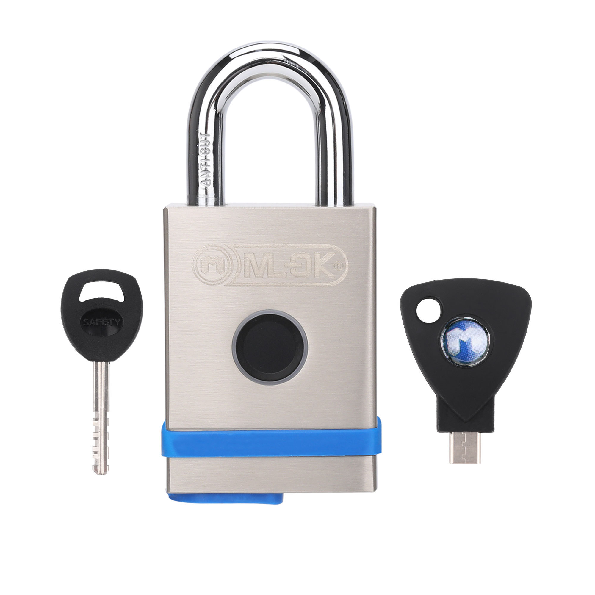 moklock heavy duty security smart padlock Waterproof Fingerprint padlock  BIO FINGERPRINT LOCK