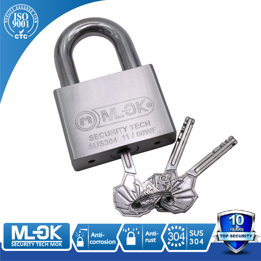 MOK Best price master key system padlock stainless steel anti cut customized combination padlocks for outdoor