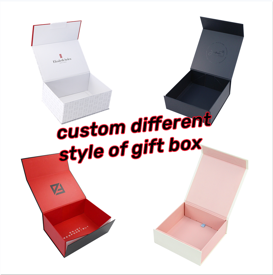 Magnetic Flap Closure Gift Box Packaging Black Sleeve Cardboard Box With Foam