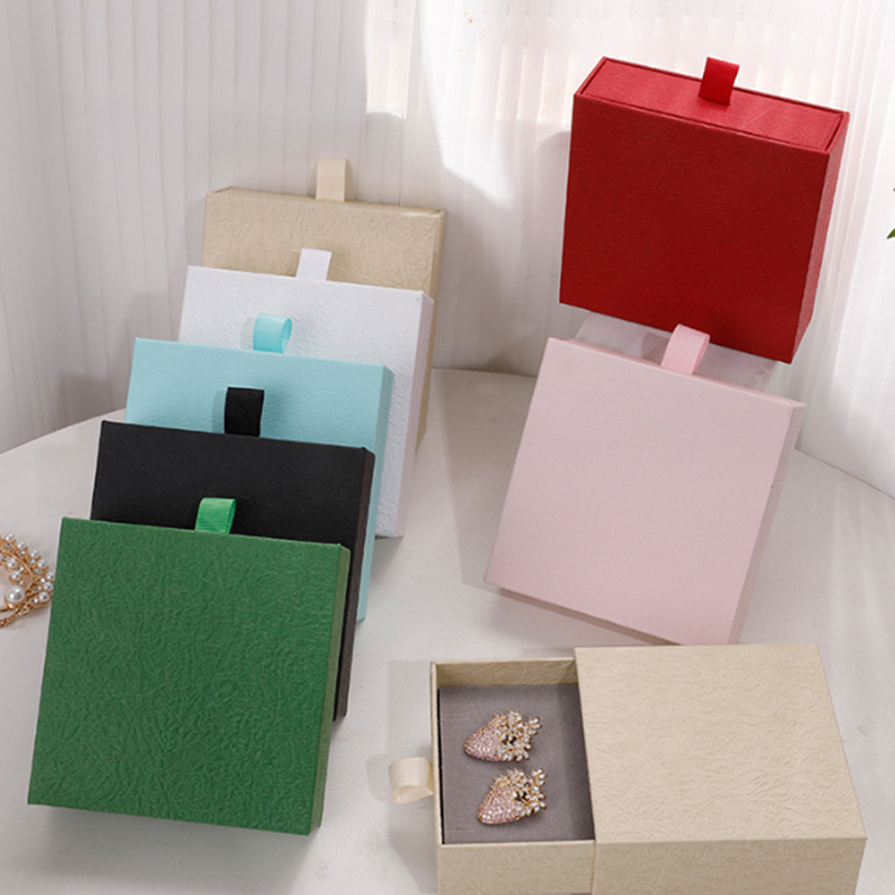 Fashion Pink Jewellery Paper Bags and box for jewelry packaging ring bracelet earring paper jewelry box packaging