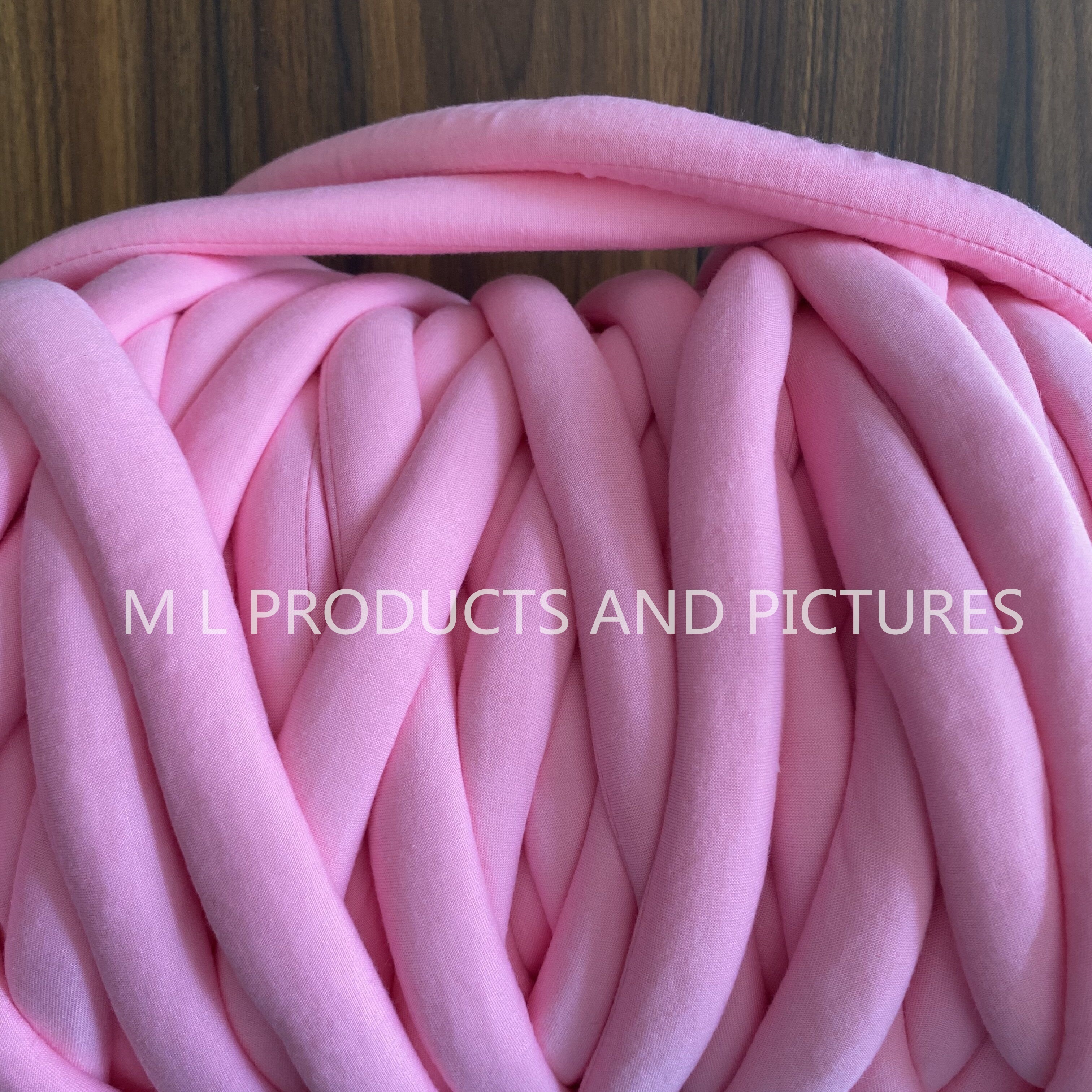 polyester hollow giant chunky cotton tube yarn for hand knitting