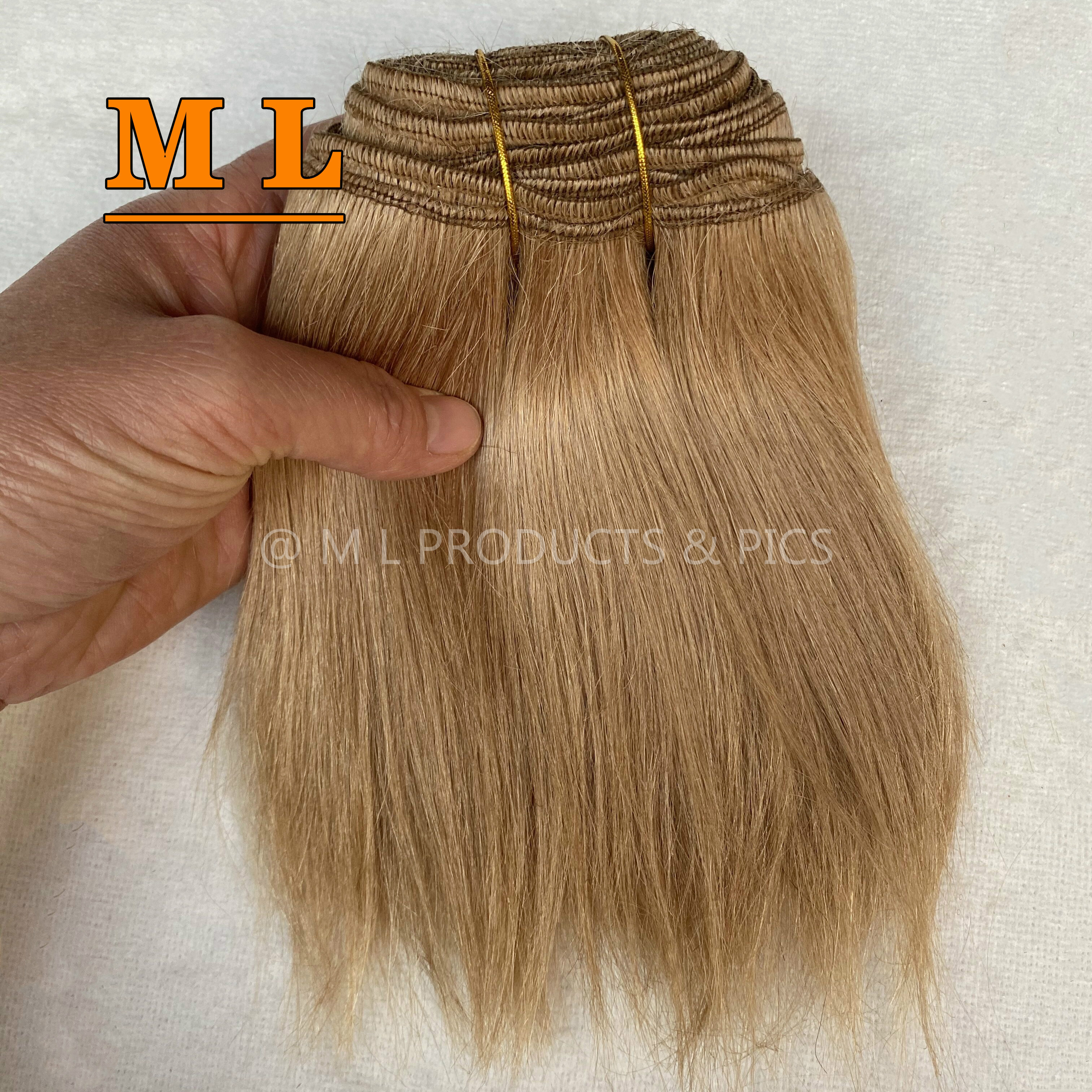 BJD Doll Hair Extensions Goat Yak hair machine weft straight type