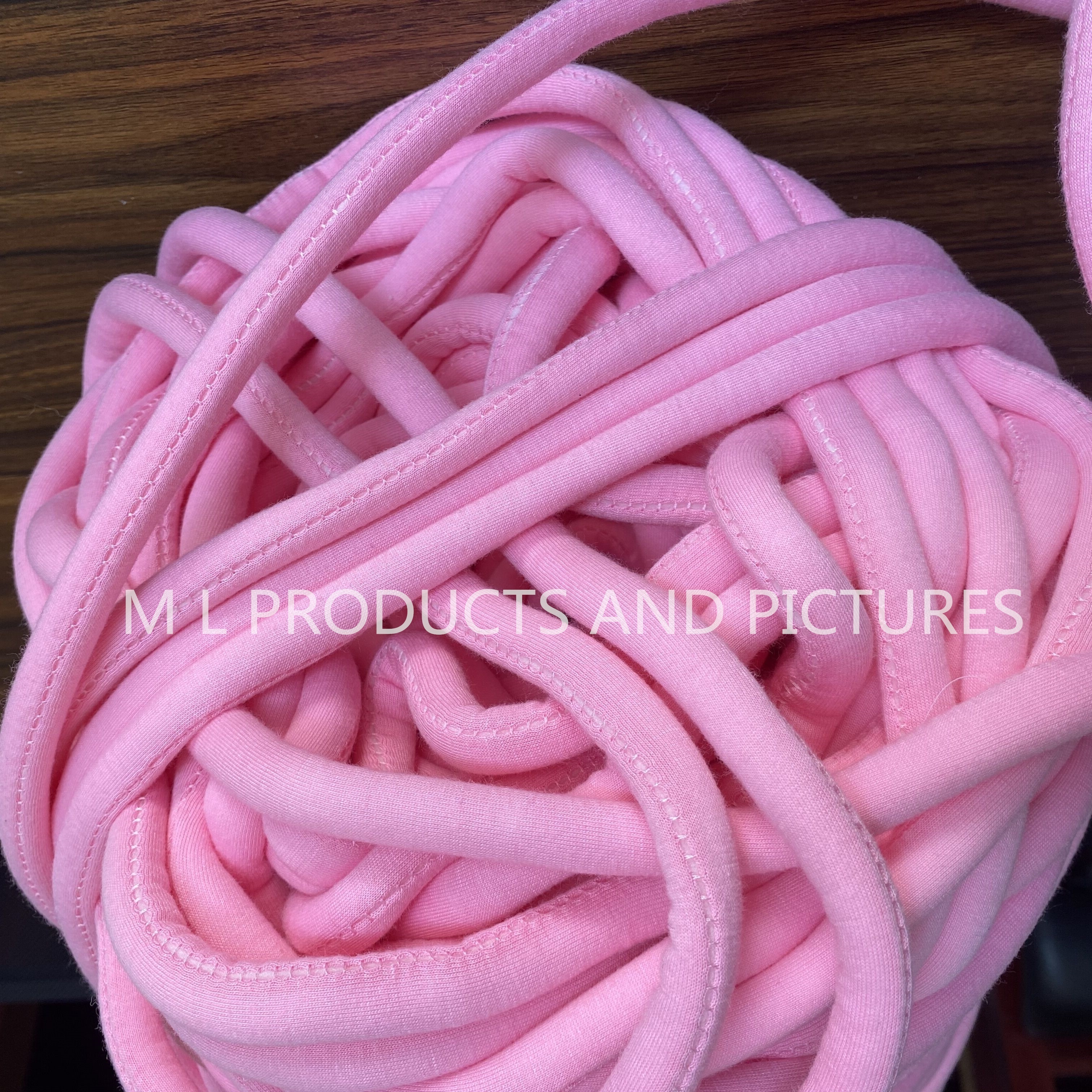 polyester hollow giant chunky cotton tube yarn for hand knitting