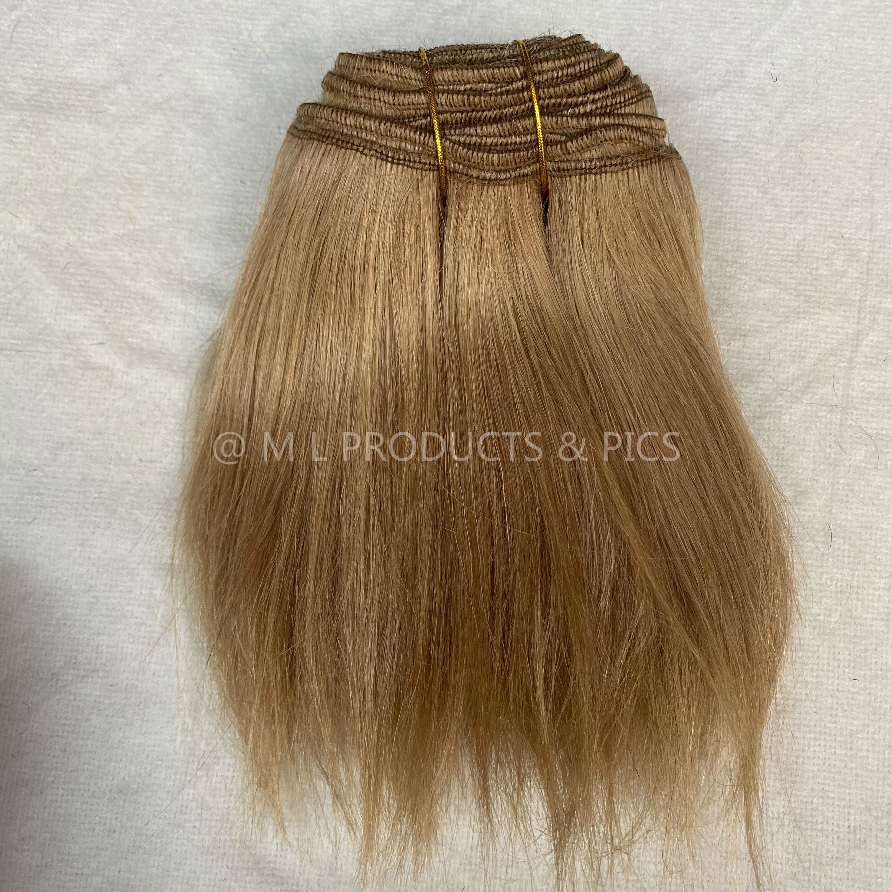 BJD Doll Hair Extensions Goat Yak hair machine weft straight type