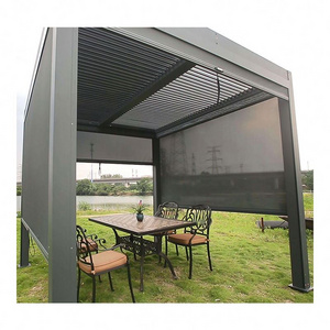 Roof Canopy Outdoor Aluminum Frame Permanent Metal Outdoor Gazebo