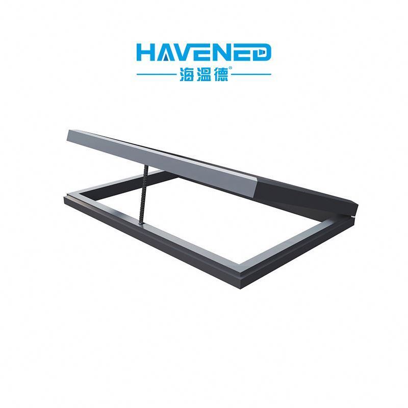 Custom Roof Skylight Insulated Double Glazed Top Flat Roof Tempered Glass Skylight