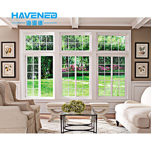 High quality impact tempered glass double glazed window balcony aluminum alloy casement window