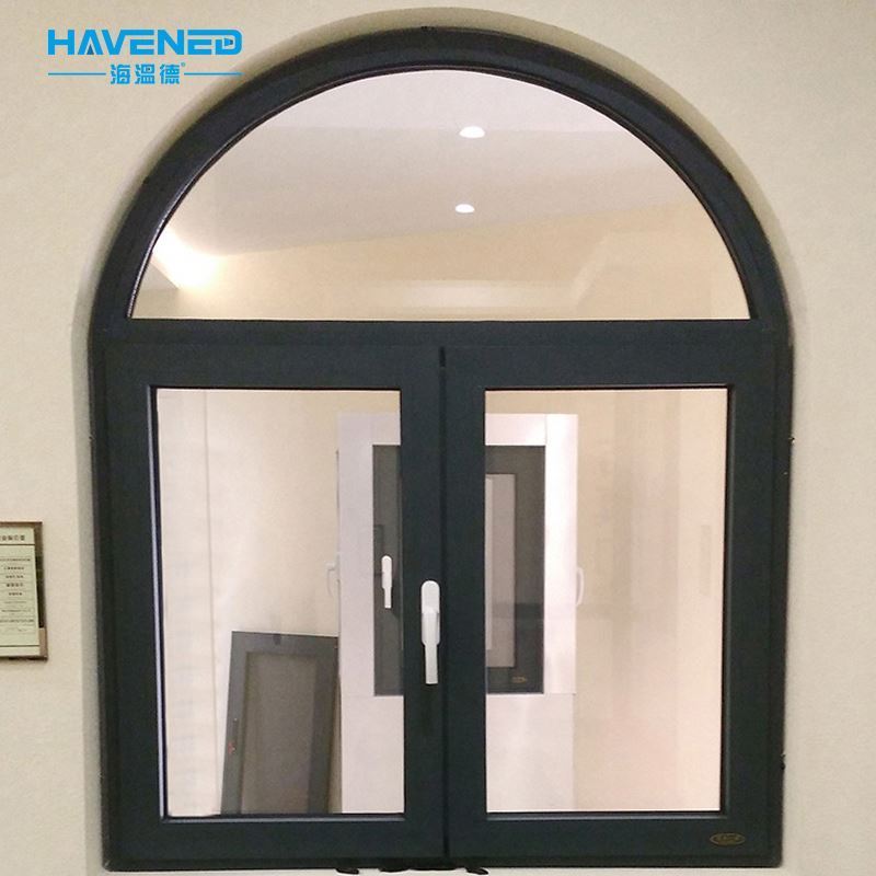 Modern Anti Theft French Aluminum Alloy Glass Window Double Glazed Inward Opening And Inverting Window