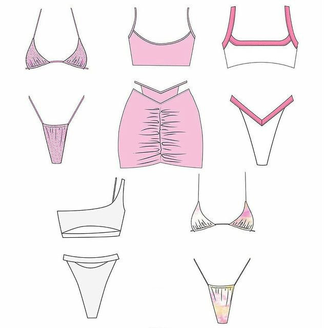 2023 Custom Private Label bikini  high quality sexy girl swimming swimwear