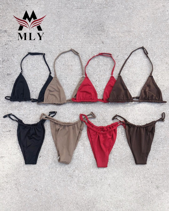 Bikini Triangle Micro Two-Piece Suit String Swimsuit Female Sexy Swimwear Women 2023 Bathing Suit Custom Color Biquini