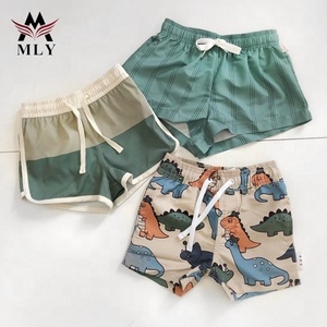 Printed kids swimwear boys swim trunks hot sale custom made kids swim shorts