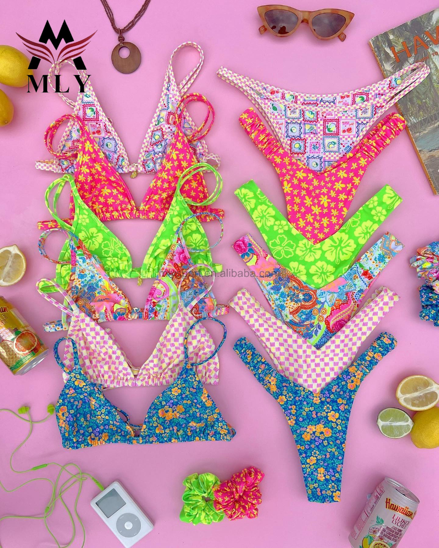 Custom Logo Micro Bikini Extreme G String Thong Bikini Sexy Mini Bathing Suit for Women