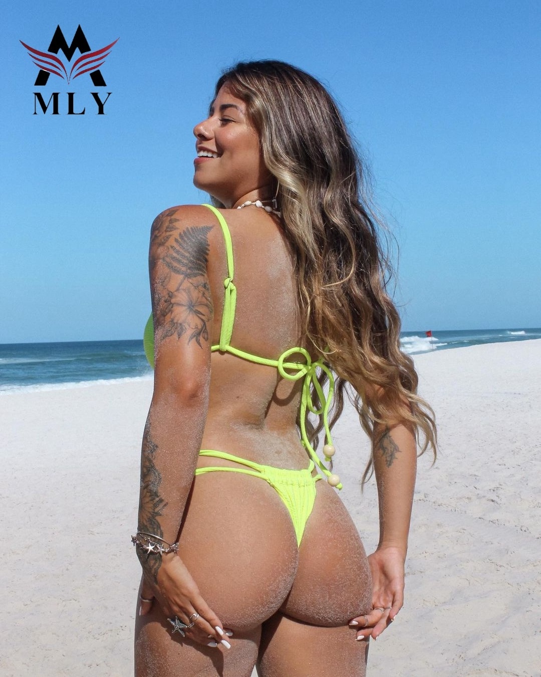 MLY Bikini Micro Two-Piece Suit String Style Swimsuit Female Sexy Swimwear Girls Brazilian Biquini