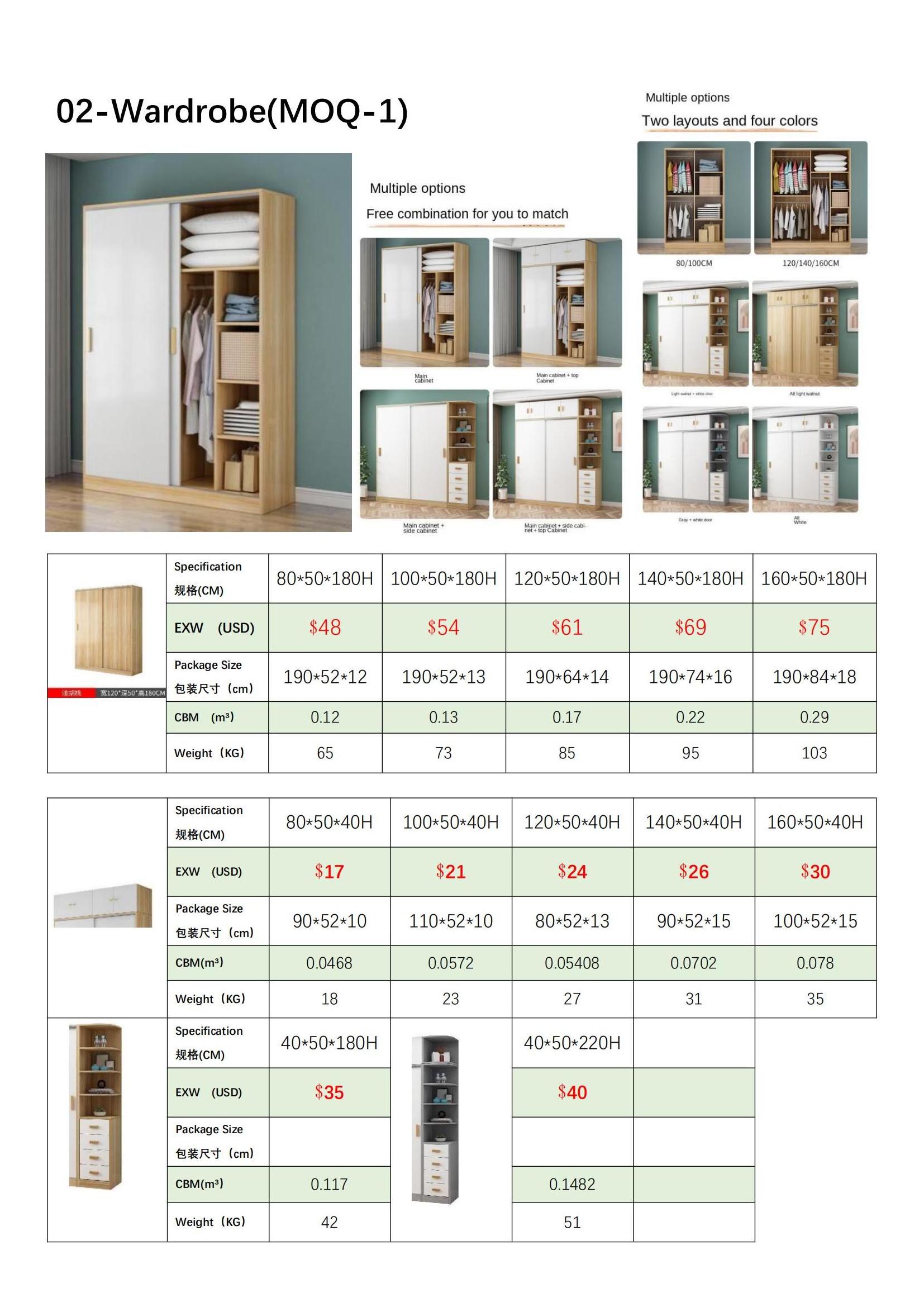 Bedroom wardrobe Double Wardrobe White Black Large Storage Wardrobes Bedroom Furniture Big Closet