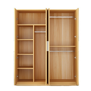 Wooden Armoire Open Wardrobe Storage Cabinet Closet Shelves Organizer Big Closet