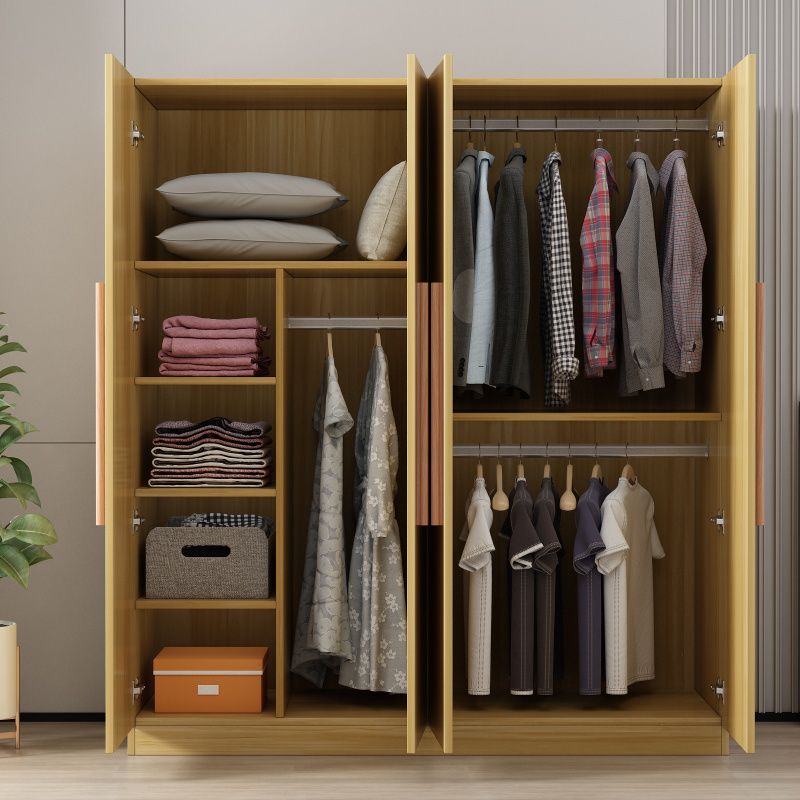 Corner wardrobe solid wood modern minimalist storage cabinet corner home bedroom large wardrobe