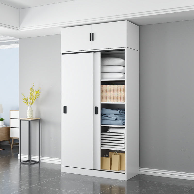 Modern Minimalist Bedroom Furniture Wooden Wardrobe Clothing Closet Cabinet Combination