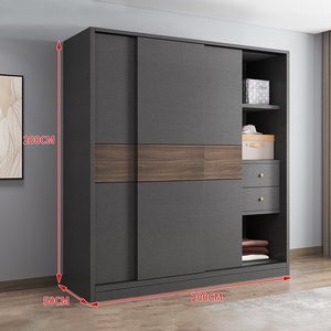 Stand Alone Bedroom Wardrobe width 2.0m Reach-in Closets With Drawers And Pull Out Shelves