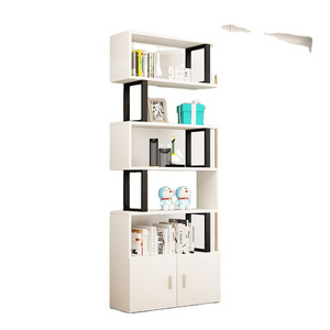 Shelf product display rack cosmetics showcase showcase with door storage rack bow iron simple bookshelf