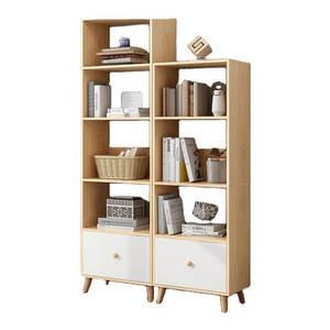 Nordic bookshelf and shelf floor living room creative single bookcase bedroom simple storage small cabinet Storage bookcase