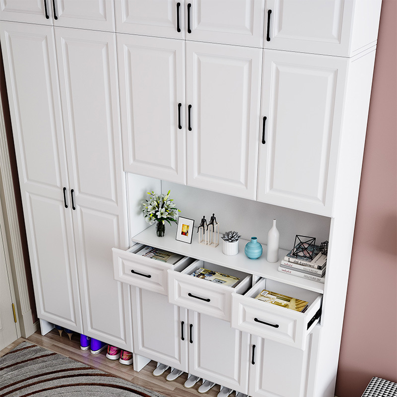 Home entrance large-capacity entrance hall cabinet simple modern multi-function balcony storage cabinet door shoe cabinet