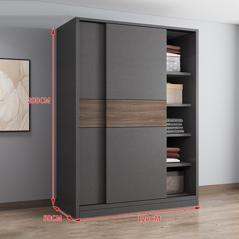 Closet For Bedroom Large Storage Wardrobe width 120cm Bed Room Furniture Swing Door Sliding Door Wardrobe