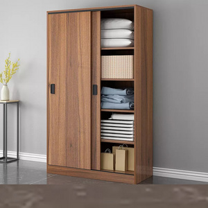 Factory Direct Wooden Storage Closet Wood Width 1.0m Cupboard Wardrobe