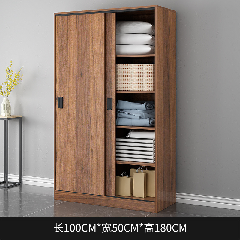 Modern Customized Bedroom Oak Wood Wardrobes Closet Width 1. 2 m With Sliding Doors