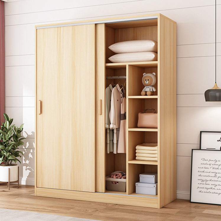 Wooden Armoire Open Wardrobe Storage Cabinet Closet Shelves Organizer Bedroom wardrobe Big Closet