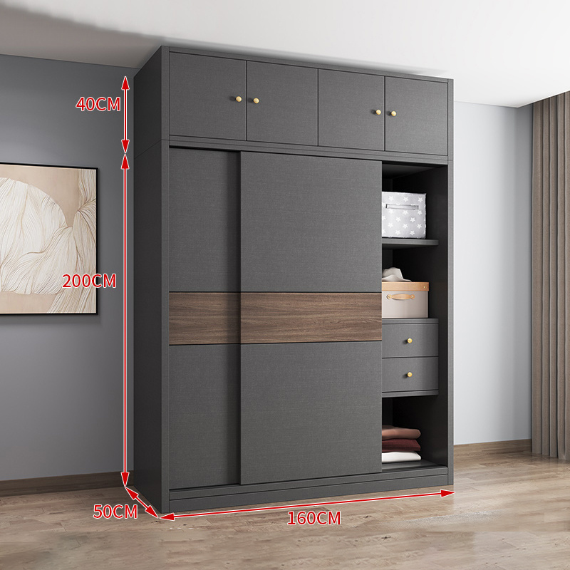 Chinese Freestanding width 160cm Turkish Mdf Bedroom Fair Price Furniture Small Mini Student Movable Adult Cabinet Wardrobe