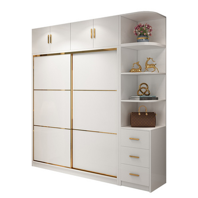 Custom Modern Bedroom Design Portable Armoire Wardrobe Clothes Closet Cabinet Wood Wardrobe