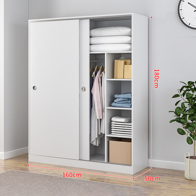 Width 160cm 3 door modern high gloss white with 3 drawers wooden furniture storage latest closet