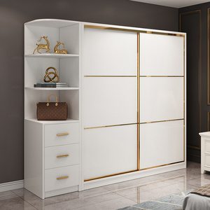 Factory Price Bedroom Storage Furniture Wardrobe Wooden Modern Armoire Closet Wardrobe Corner Cabinet