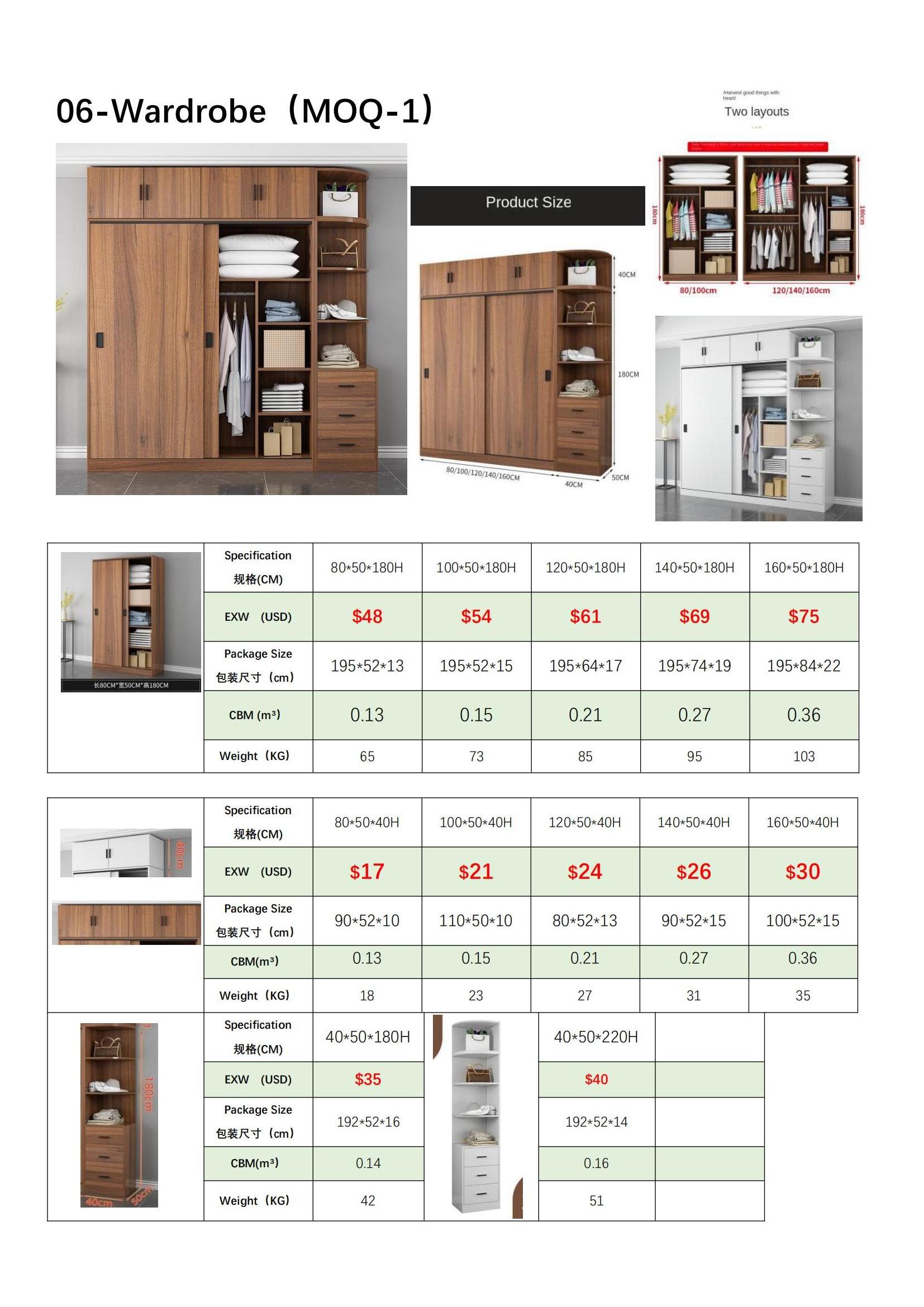 Bedroom Cabinets Portable Storage Organizer Clothes Wooden Wide 140cm Hot Sale Adult Modern Wardrobe Closet