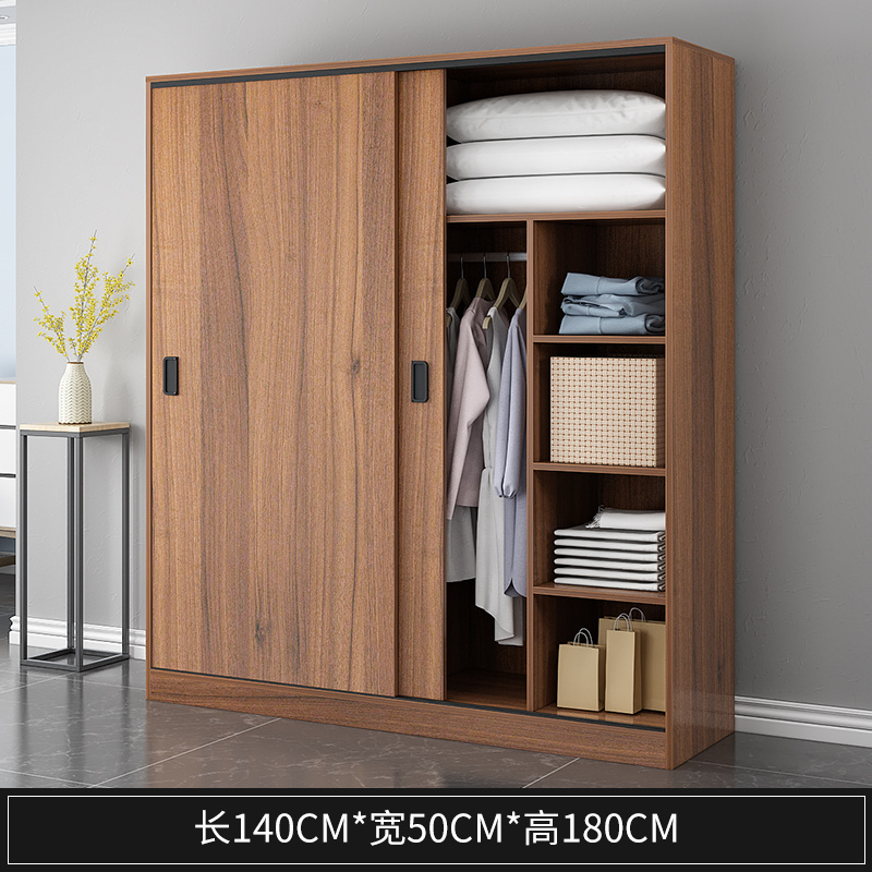 Bedroom Cabinets Portable Storage Organizer Clothes Wooden Wide 140cm Hot Sale Adult Modern Wardrobe Closet