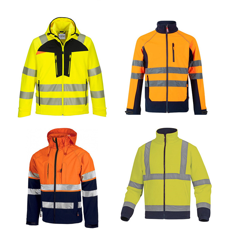 Outdoor Construction Clothing Workwear Safety Uniforms Hi Vis Workwear Reflective Jacket Hoodies Working Clothes For Men